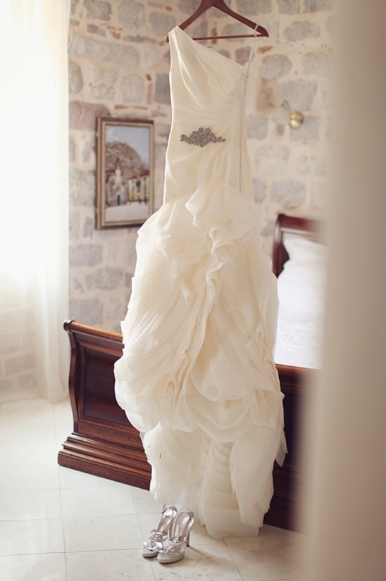 wedding dress by vera wang