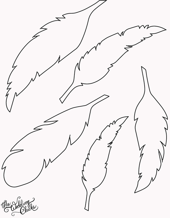 free printable feather template