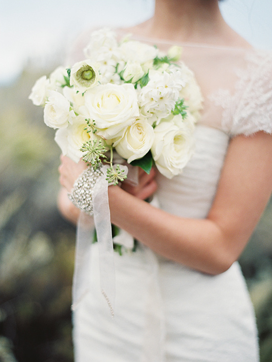 white wedding bouquet by Holly Carlisle