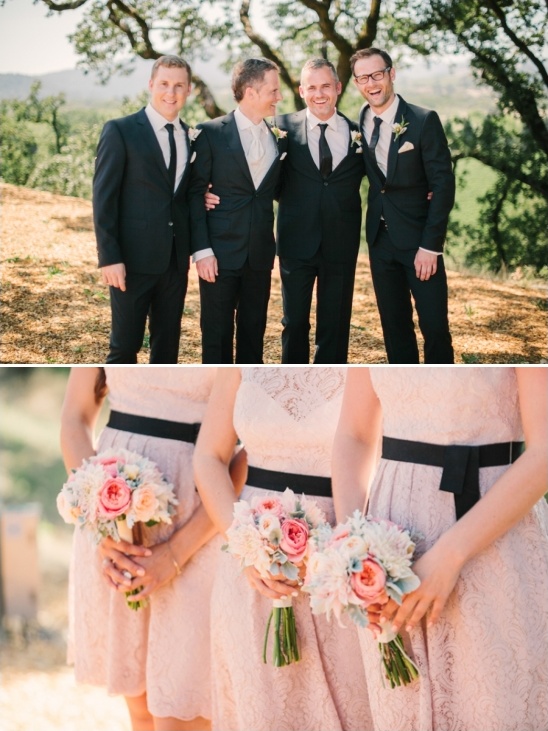 groomsman and bridesmaid looks