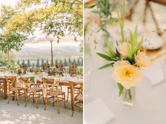 outdoor wedding reception