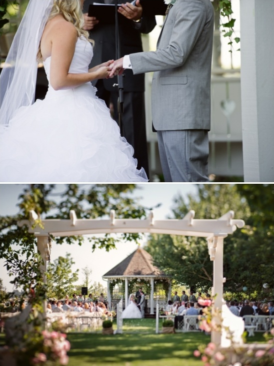 Wedding ceremony outdoors gazebo