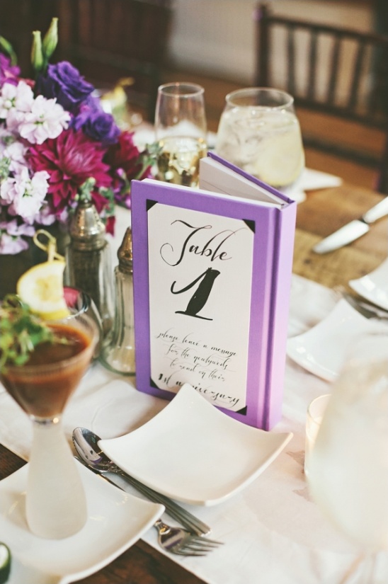 book table numbers