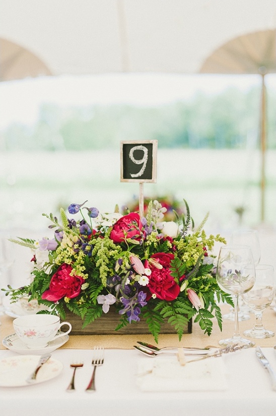 wildflower wedding arrangement