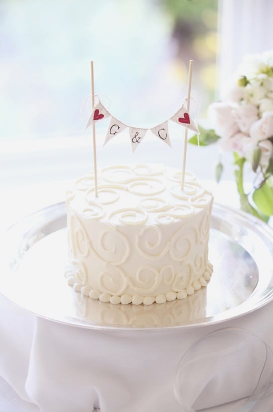 simple wedding cake by woodstock inn