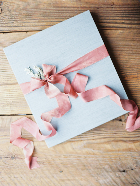 blue wedding guest book