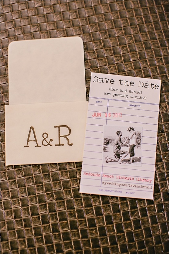Unique wedding invitation in vintage style Save the Date card