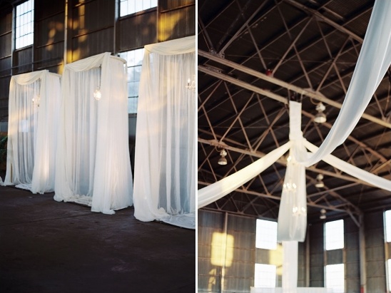 airplane hanger wedding reception
