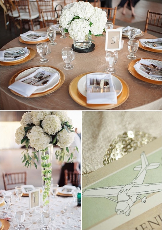 Hydrangea wedding florals