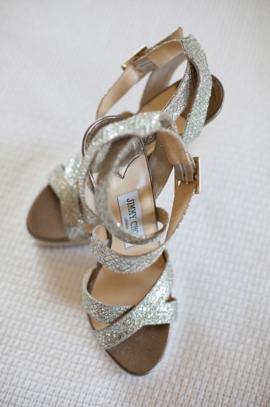 Sparkling Jimmy Choo high heels for a glamorous occasion