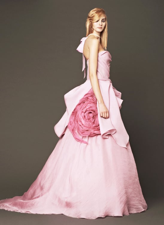 Vera Wang Pink Wedding gown