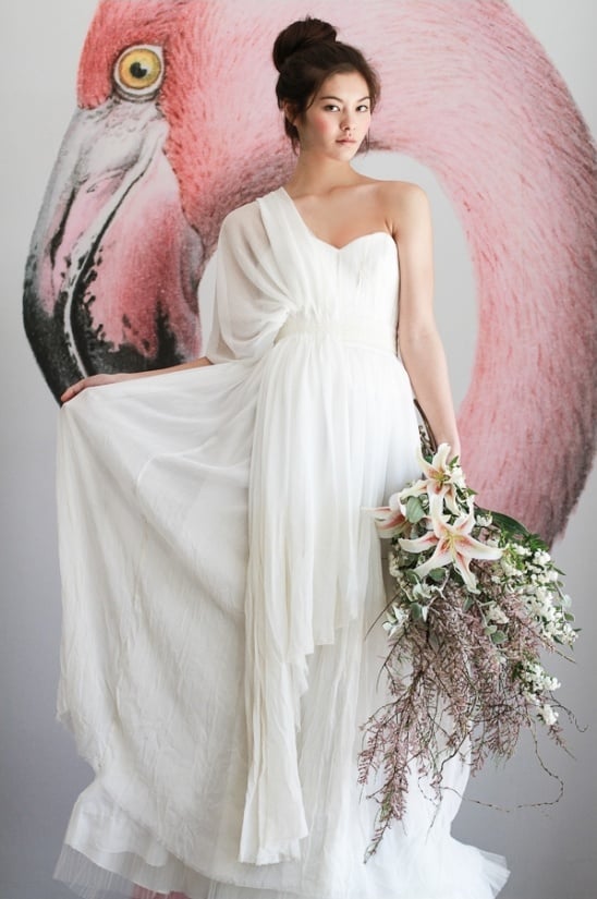 grecian wedding gown
