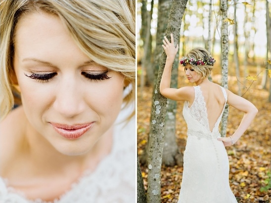 sweet copper wedding makeup by michelle cudmore