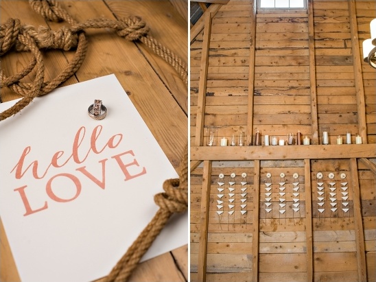 hello love wedding sign and escort card station