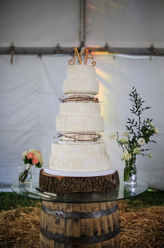 lace wedding cake by frost bake shop