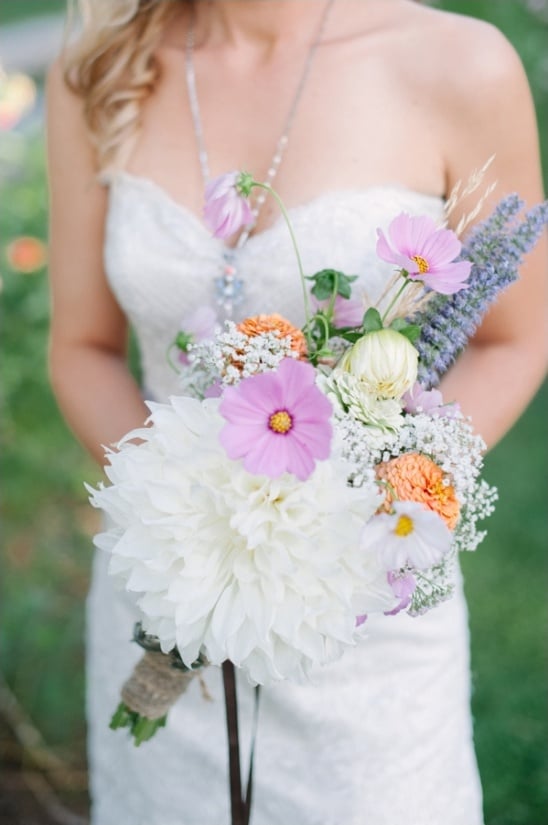 wildflower wedding bouquets by the lyons farmette