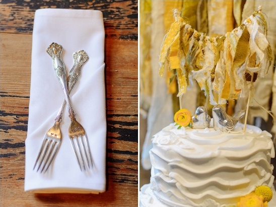 mr and mrs forks and salt and pepper shaker cake topper