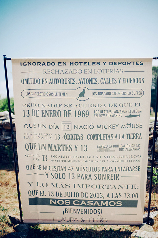 wedding sign in Spanish