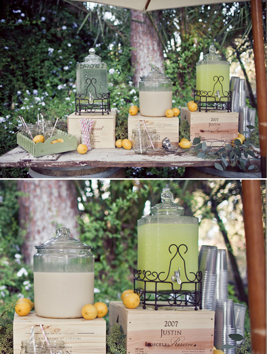 lemonade wedding stand