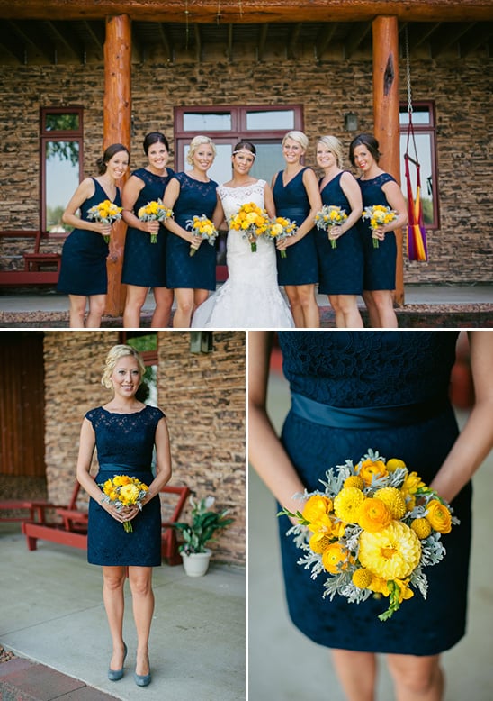 navy blue bridesmaid dresses with gray shoes
