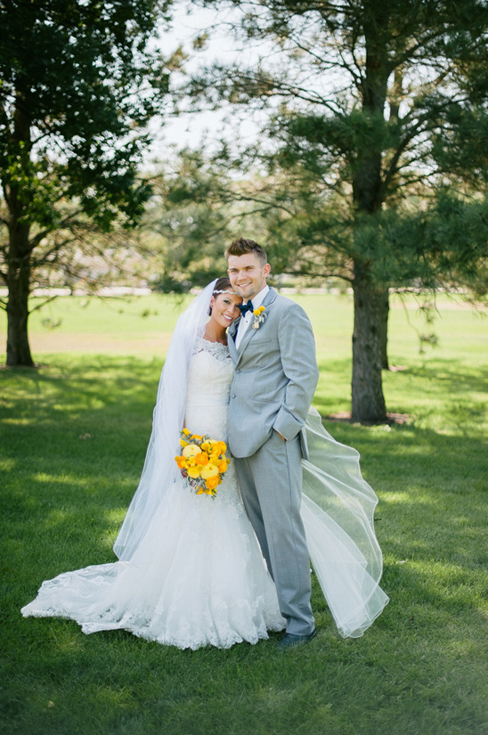 Navy and Yellow Wedding in South Dakota