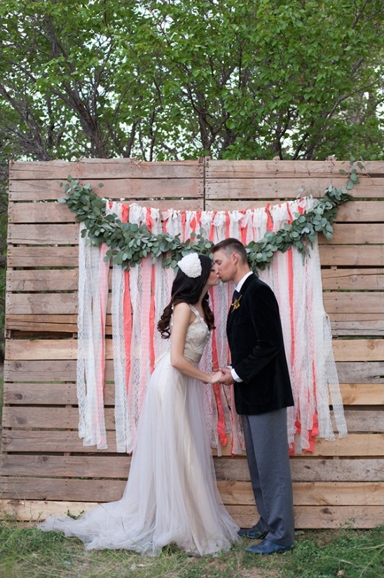 palette wedding backdrop