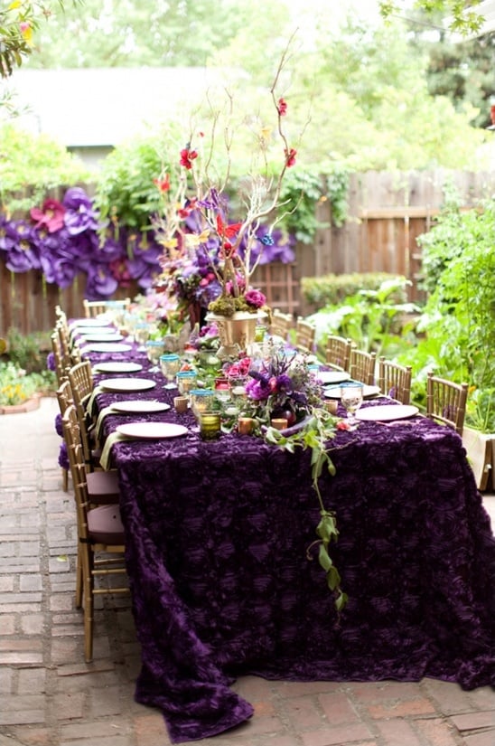 Purple and Gold Bridal Shower Ideas