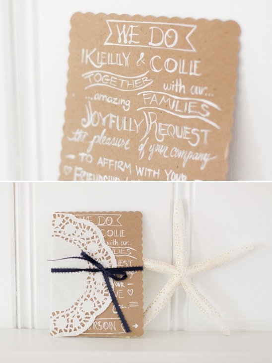 easy handmade wedding invitation idea
