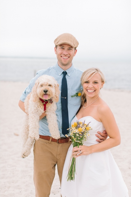 wedding photo with dog