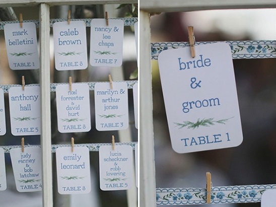 escort cards by mstarr event styling and design