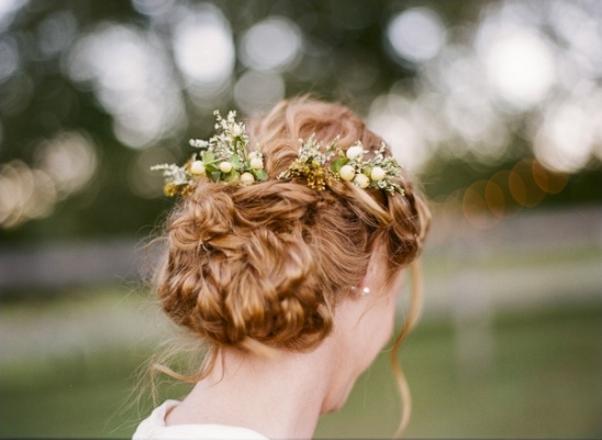 romantic wedding hair