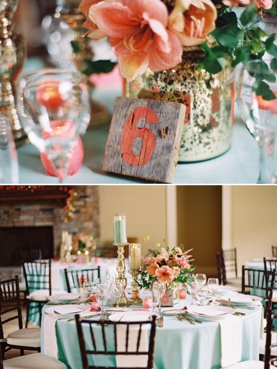 hand painted wooden table numbers