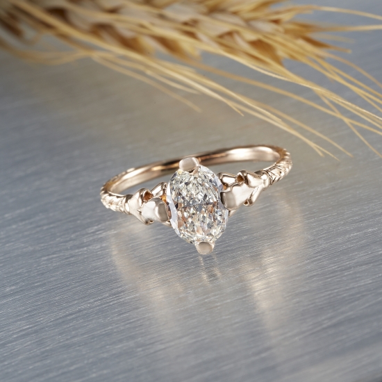The Wheat Garland Engagement Ring