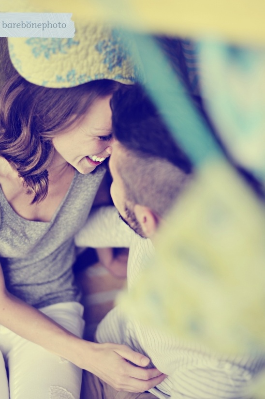 Happy couple embracing lovingly