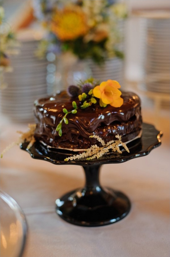 melted chocolate wedding cake