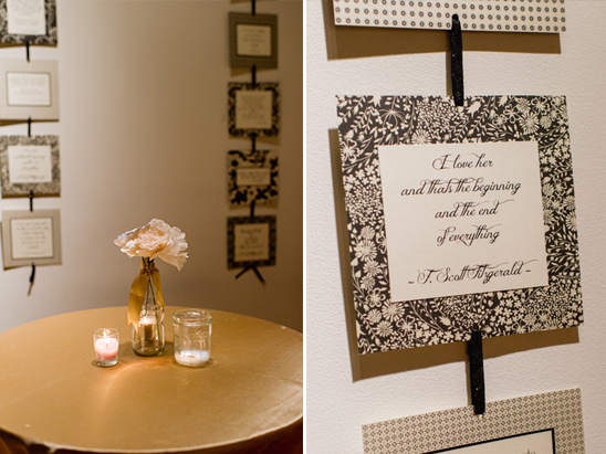 Quote framed art floral design