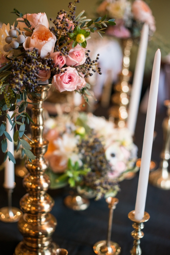 Gold and Black Shimmery Wedding Ideas