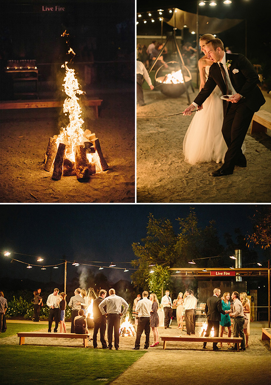 wedding camp fire
