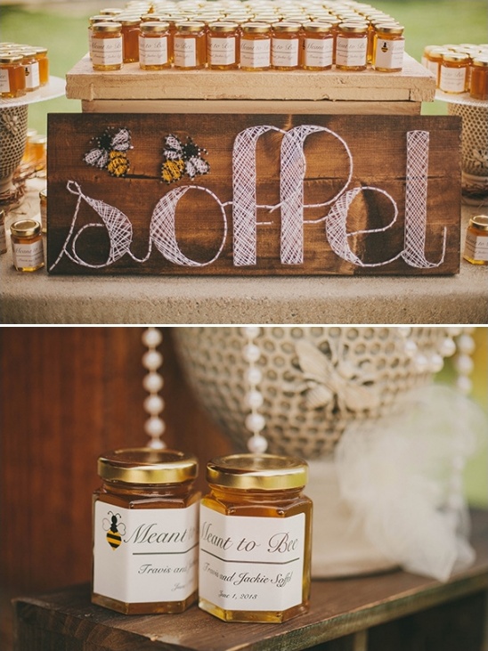 meant to bee wedding favors
