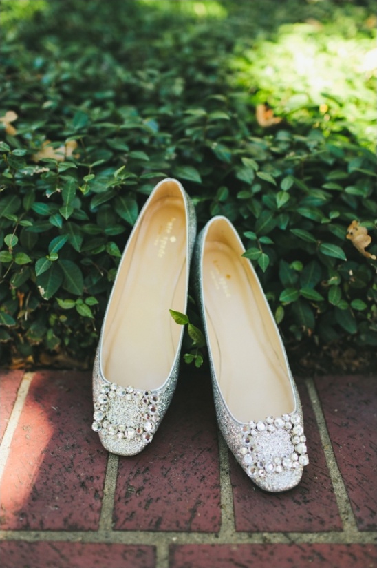 silver kate spade wedding shoes