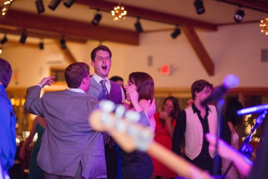 Late Night Entertainment At Colorful New England Wedding