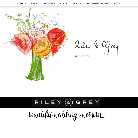 Luxe Wedding Websites Riley And Grey