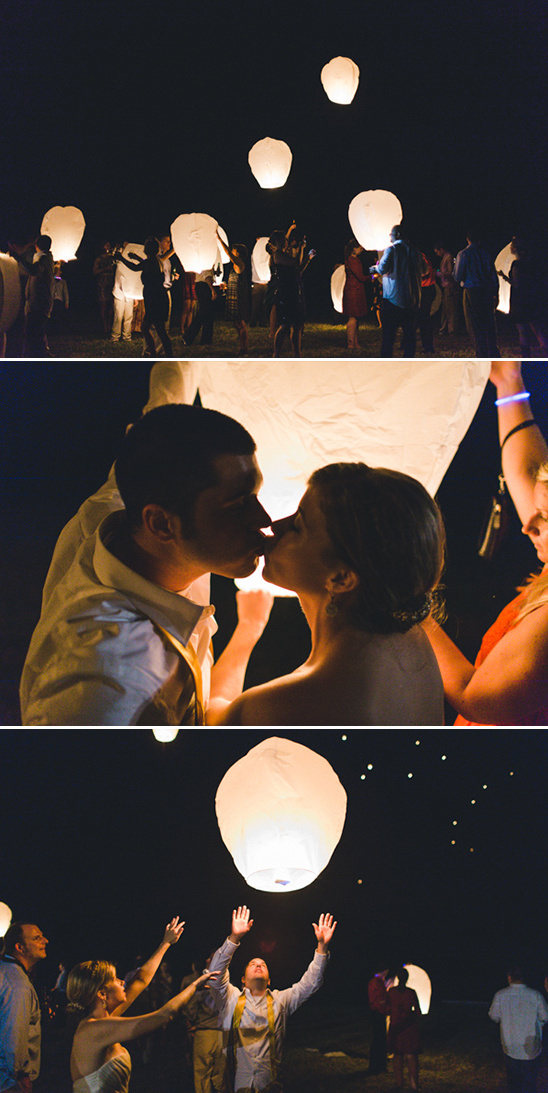 wedding lantern release