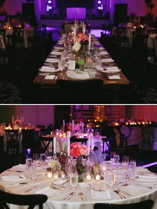 dining area at wedding reception