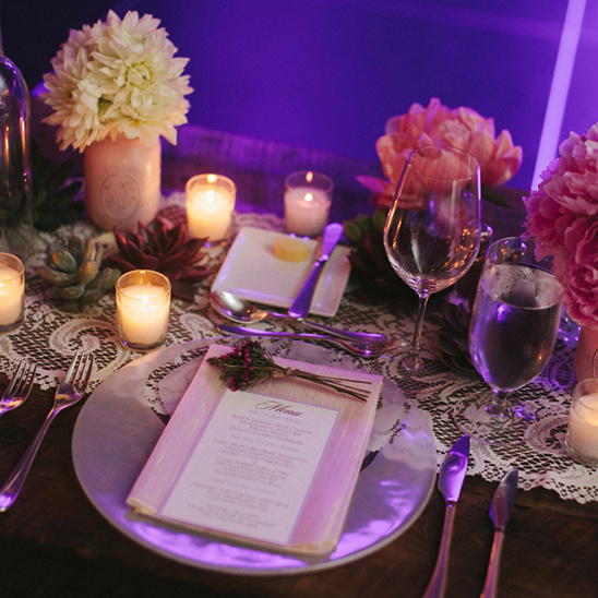 glam table setting
