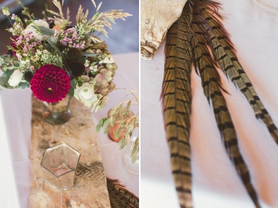 using feathers at your wedding
