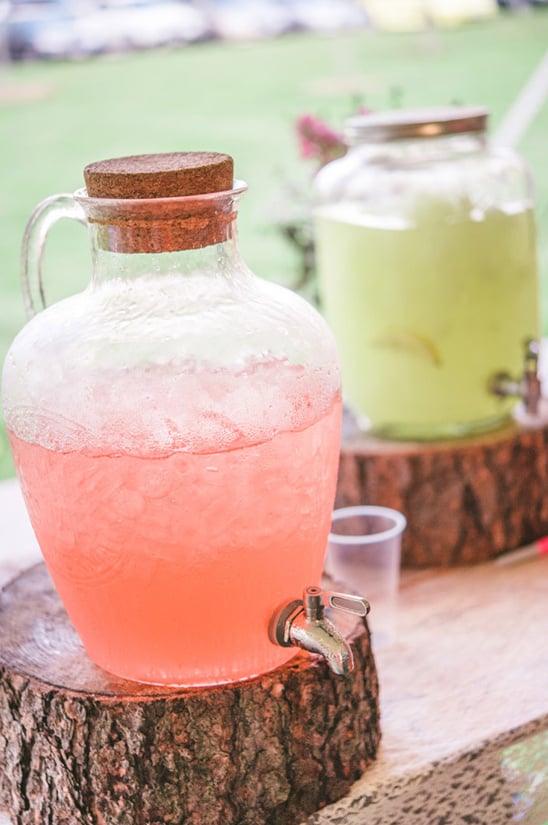 keep your guests cool with flavored lemonade