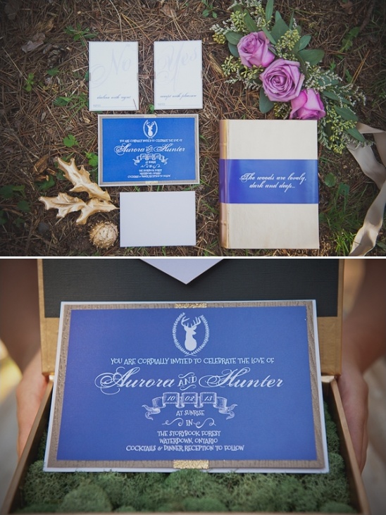 wedding invitations with a storybook theme