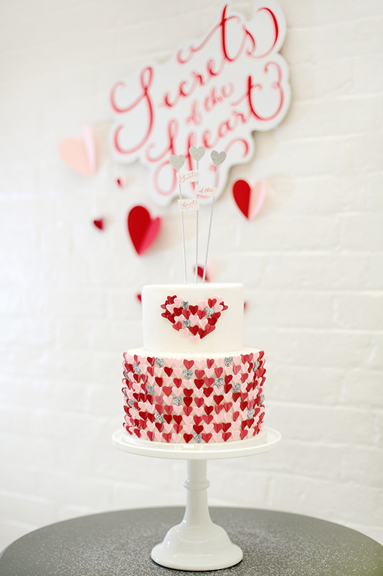 Secrets Of The Heart Wedding Cake