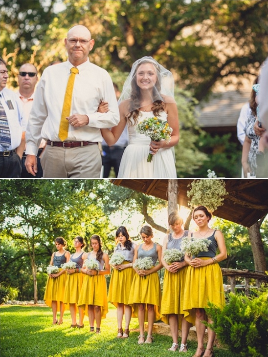 simple skirt and top bridesmaid